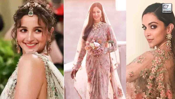 Alia Bhatt Shines In Floral Sabyasachi Sari At Met Gala