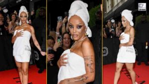 Doja Cat Leaves Everyone In Shock As She Arrives At Met Gala In A Towel