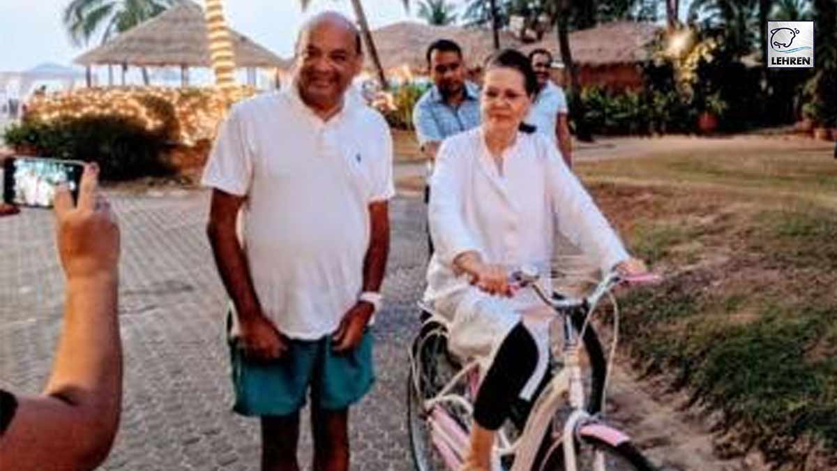 Sonia Gandhi Arrives in Goa