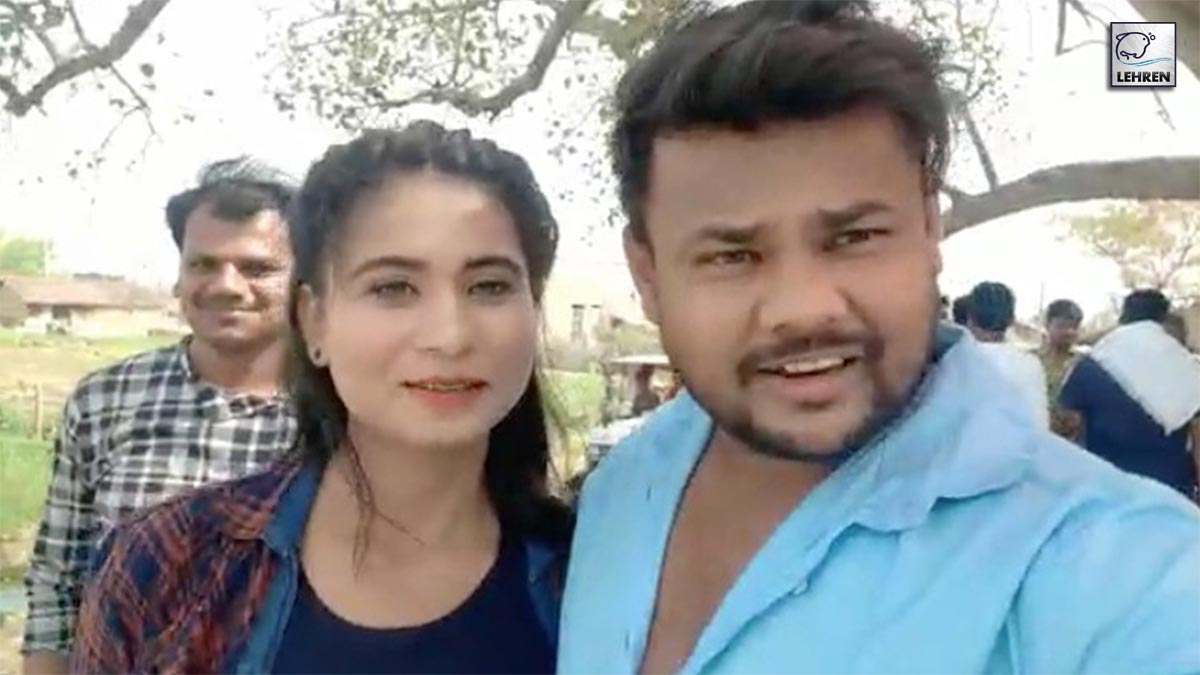 भोजपुरीं फ़िल्म 'घर आंगन' के सेट से दीपक दिलदार ने फ़िल्म की शूटिंग से कराया रूबरू