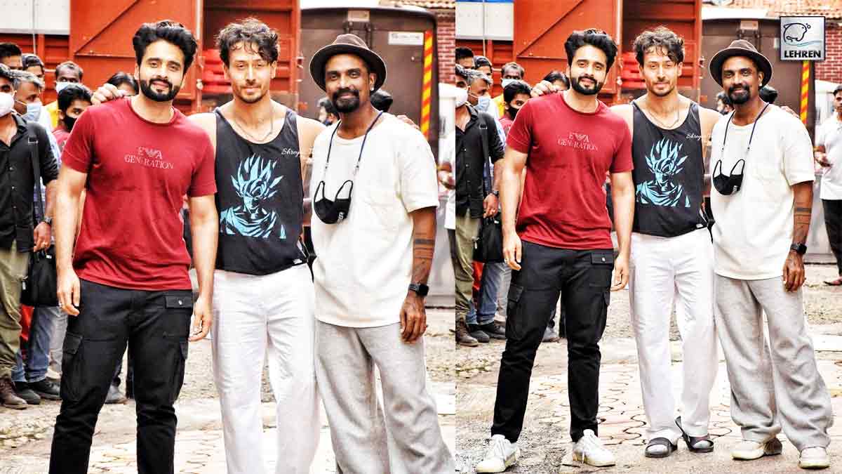 Tiger Shroff, Remo DSouza, Jackky Bhagnani Spotted At SJ Studio