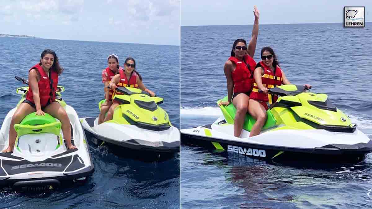 Sara Ali Khan Took a Fun Ride On Jet Ski With Her Friends, Watch VIDEO