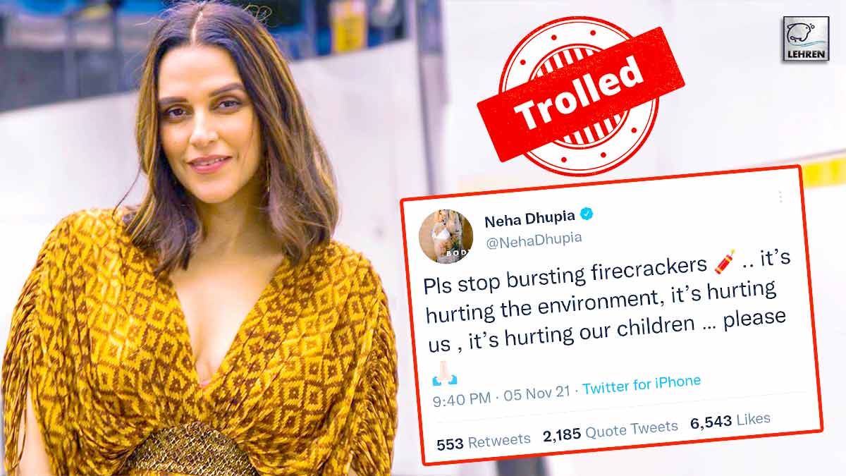 Neha Dhupia Got Trolled On Social Media For Advising Not To Burn Crackers On Diwali