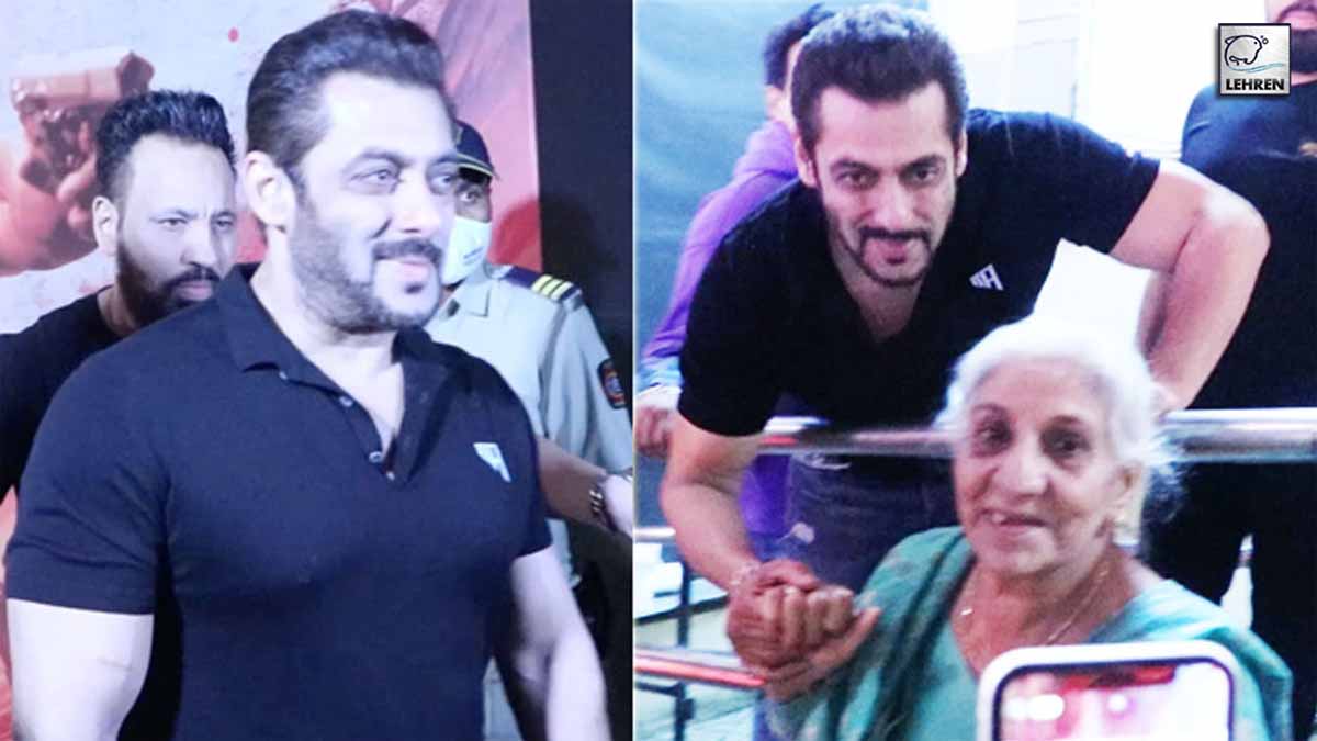 Salman Gets Blessings From Old Lady Fan