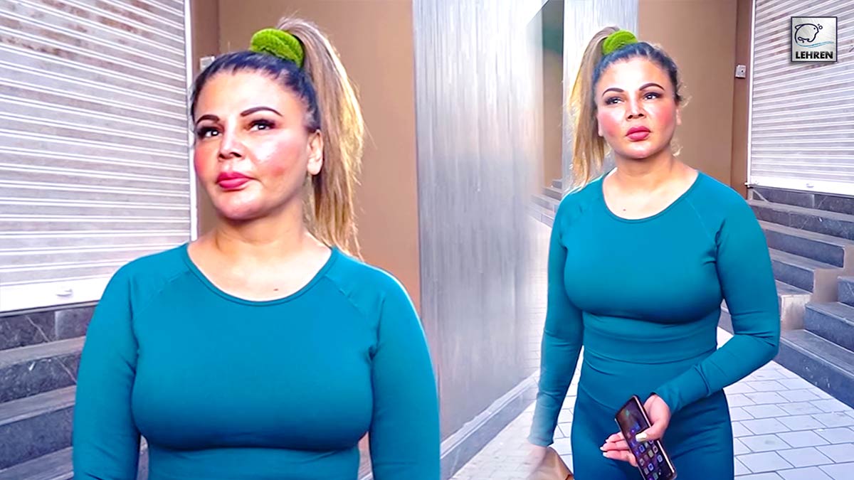 Rakhi Sawant Spotted At Laxmi Gym Gets Angry With Fan