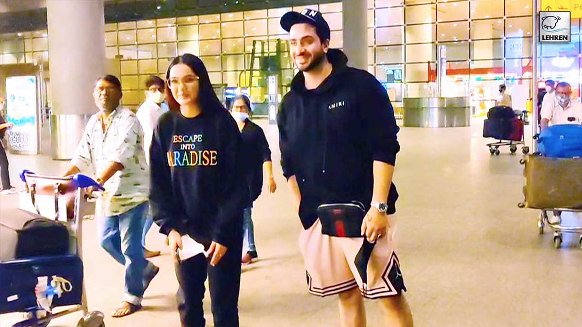 Jasmin Bhasin Aly Goni Back From London Snapped At Mumbai Airport Arrival