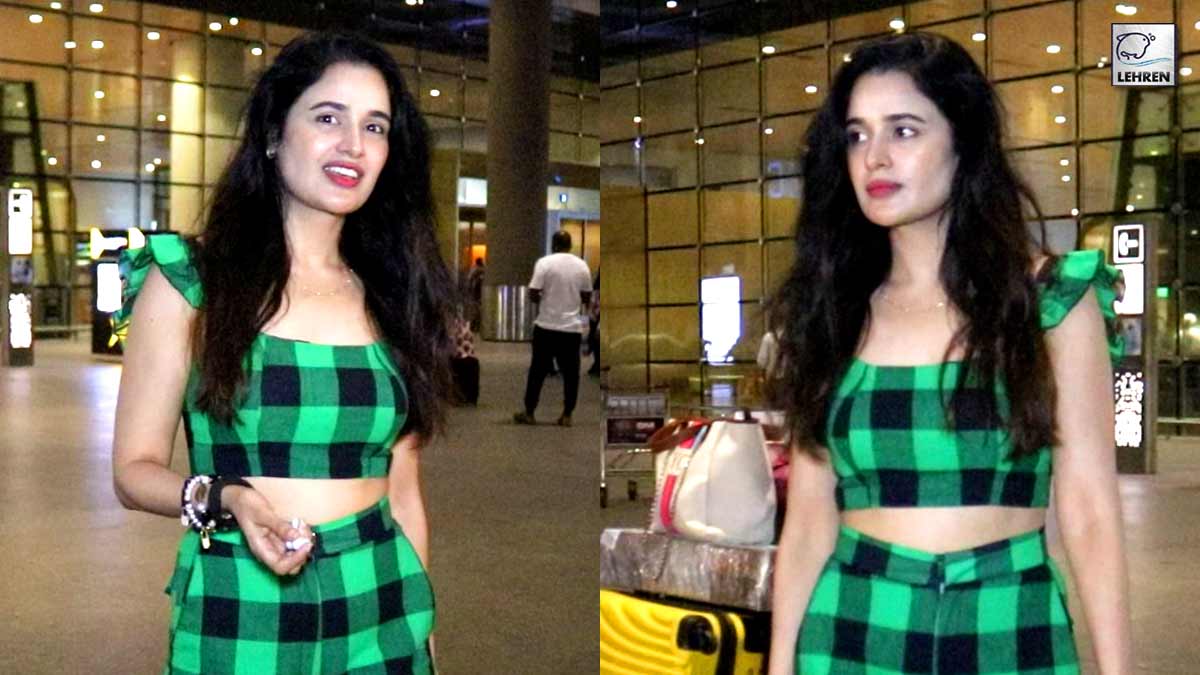 Yuvika Choudhary Snapped At Mumbai Airport Arrival