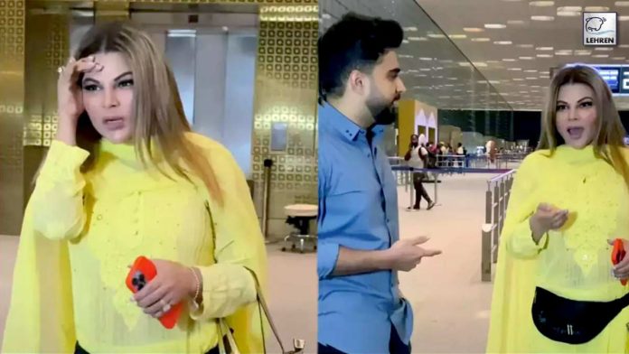 Rakhi Sawant was seen hiding her face at the airport with boyfriend Adil, what is the matter?