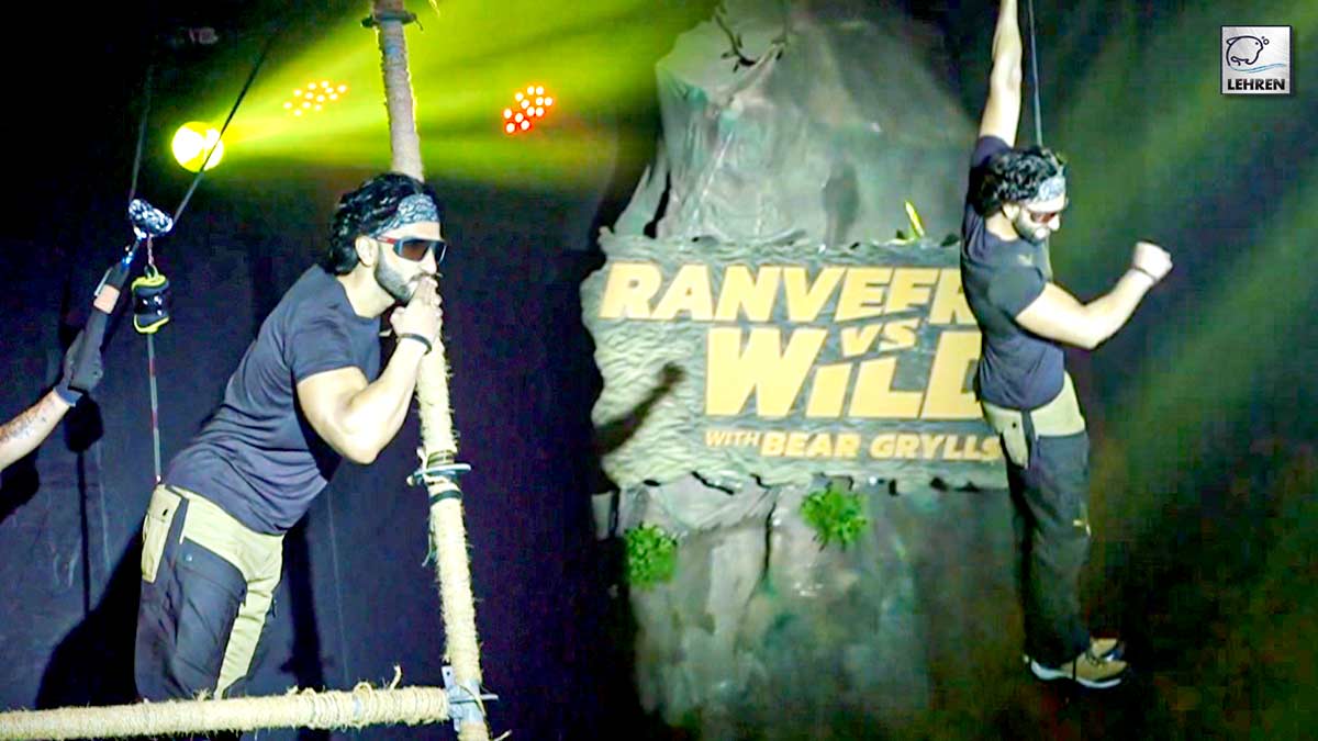 Ranveer Singh Entry At Ranveer VS Wild With Bear Grylls Trailer Launch