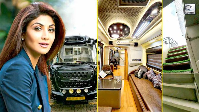 Actress Shilpa Shetty gifts herself a special Vanity Van on her birthday, see inside photos