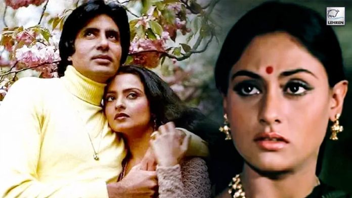 when-jaya-bachchan-started-crying-after-watching-on-screen-romance-of-amitabh-bachchan-and-rekha