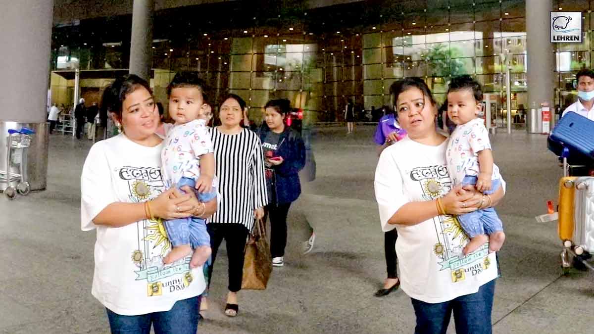 Bharti Singh With Son Spotted At Airport