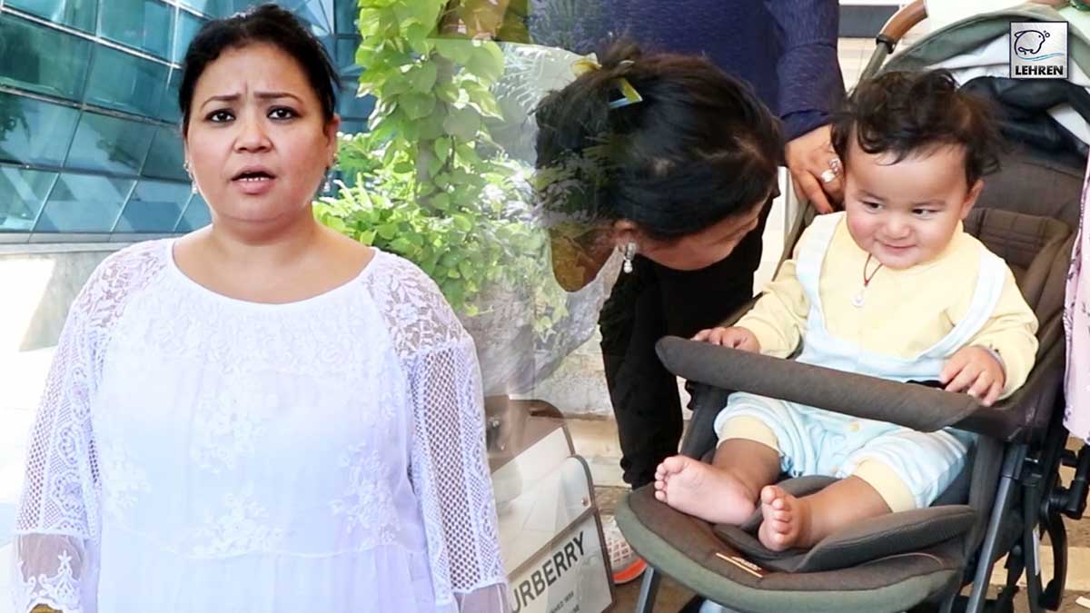 Bharti Singh With Son & Family Snapped At Domestic Airport