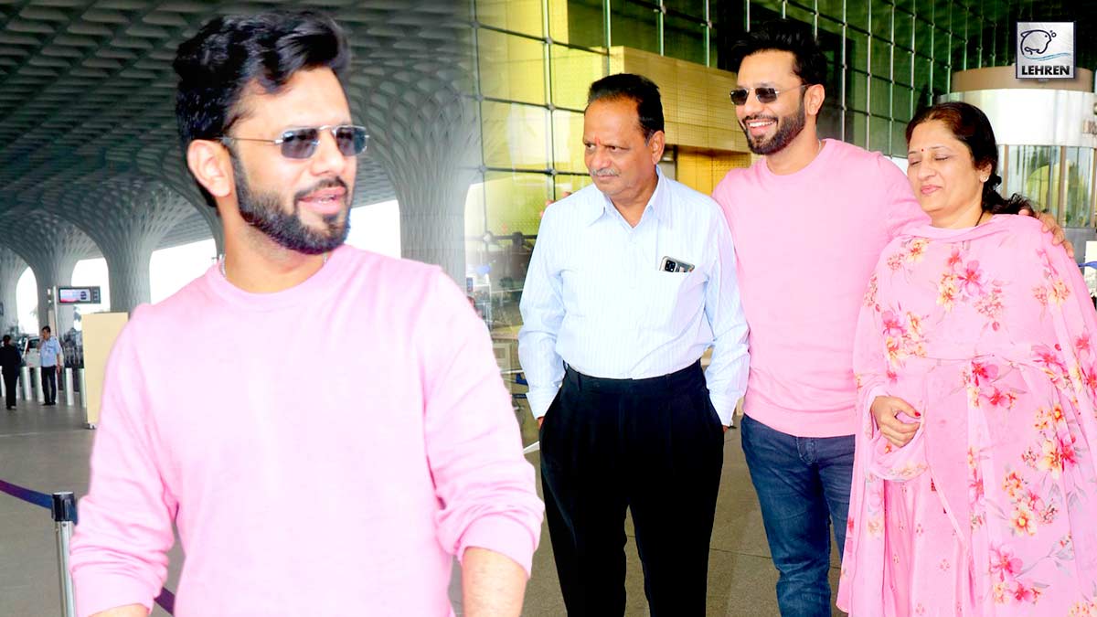 Rahul Vaidya With Family Spotted At Airport Departure