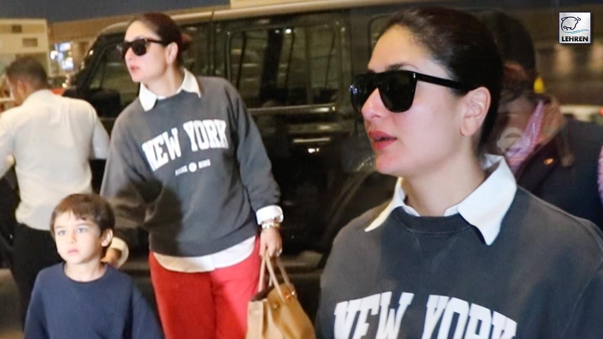 Kareena Kapoor With Family Spotted At Airport Departure