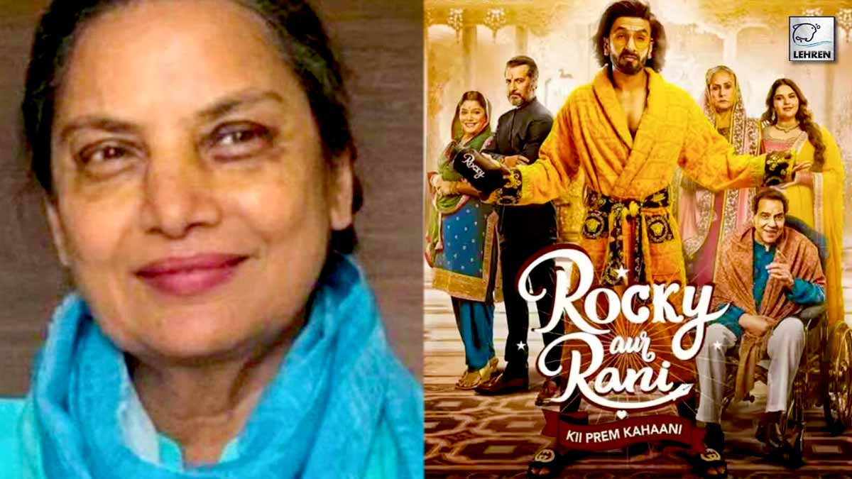 Shabana Azmi disappointed with Rocky Aur Rani Ki Prem Kahani