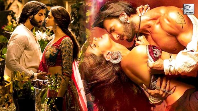 ranveer and deepika continue kissing after intimate scene