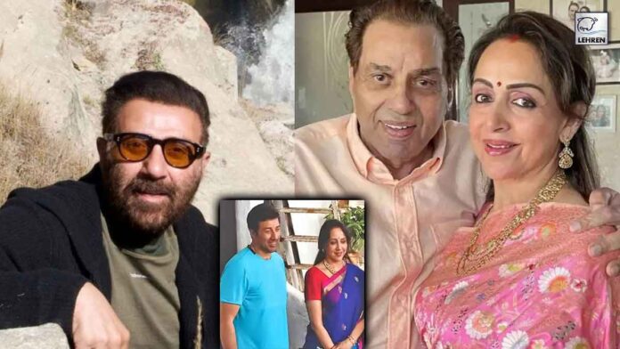 when sunny deol met step mother hema malini