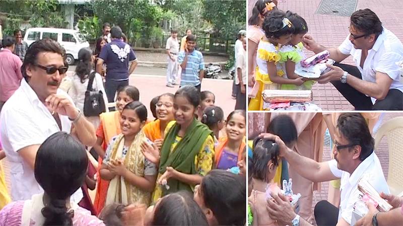 Jackie Shroff Spending Time With Orphans After Bhoot Unkle