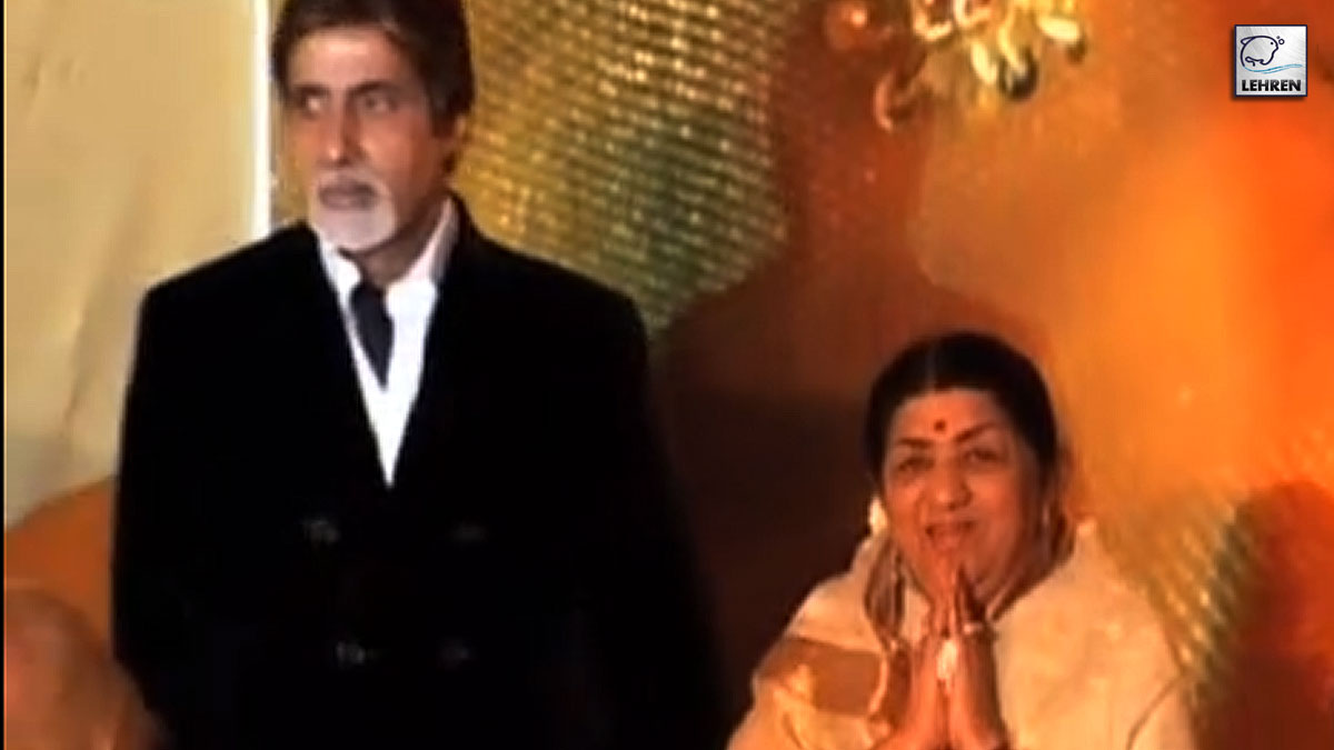 Lata Mangeshkar, Aishwarya Rai, Amitabh Bachchan At The Music Launch Of Umrao Jaan (2006)