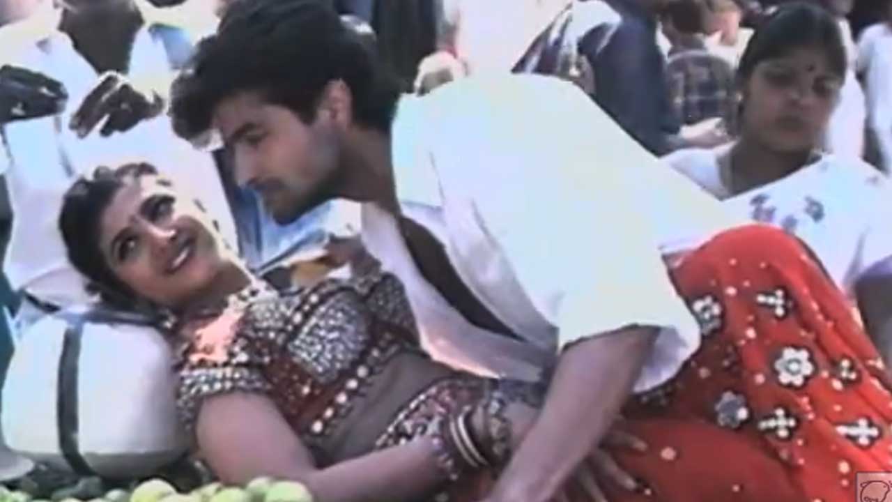 On The Sets Of 'Qahar' (1997) Featuring Armaan Kohli, Rambha