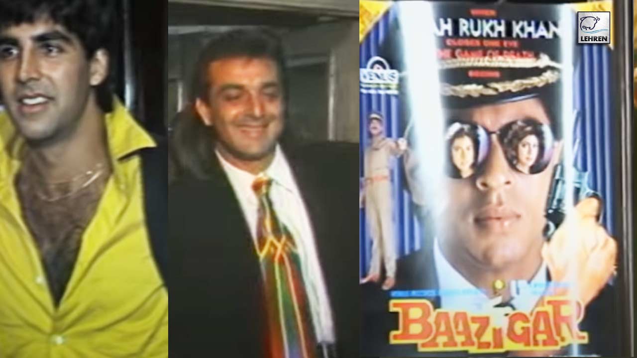 When Shah Rukh, Sanjay Dutt And Akshay Kumar Came Together For Baazigar's Music Launch