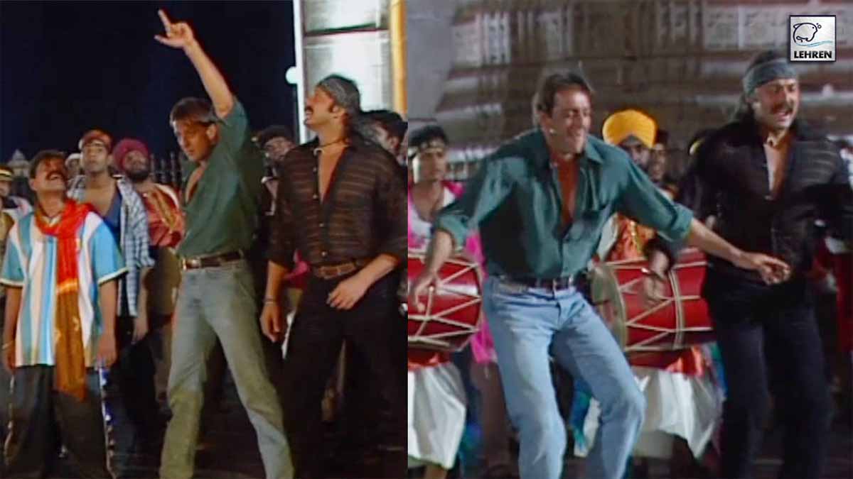Sanjay Dutt, Ganesh Acharya Shoot A Song Sequence For Film 'Baaghi' (2000)