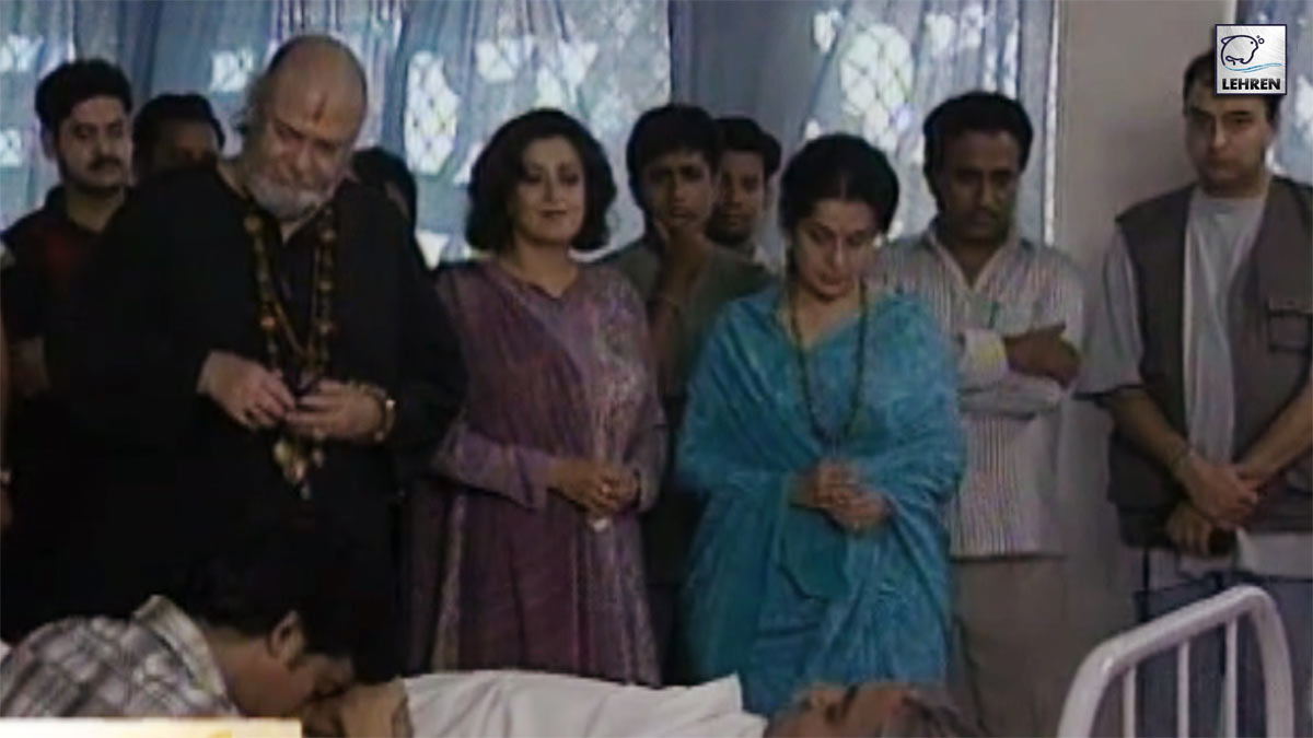 Shammi Kapoor, Divya Dutta On The Sets Of 'Sar Ankhon Par' (1999)
