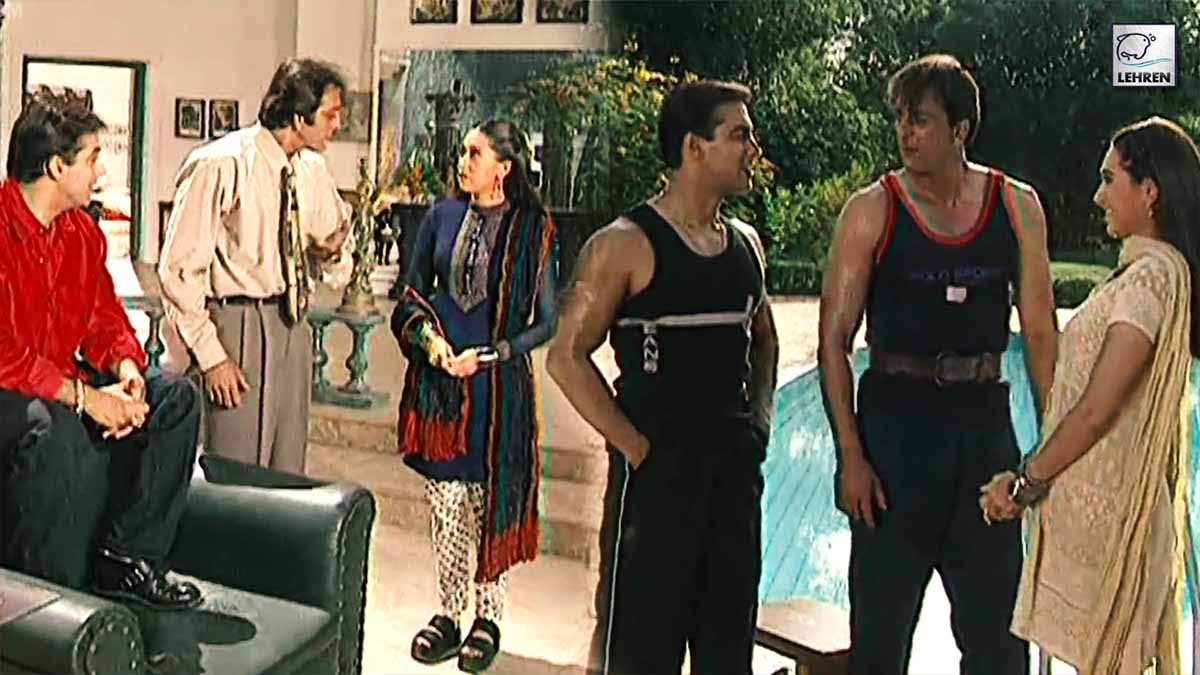 Retro- On The Sets Of Chal Mere Bhai Sanjay Dutt, Salman Khan, Karisma Kapoor