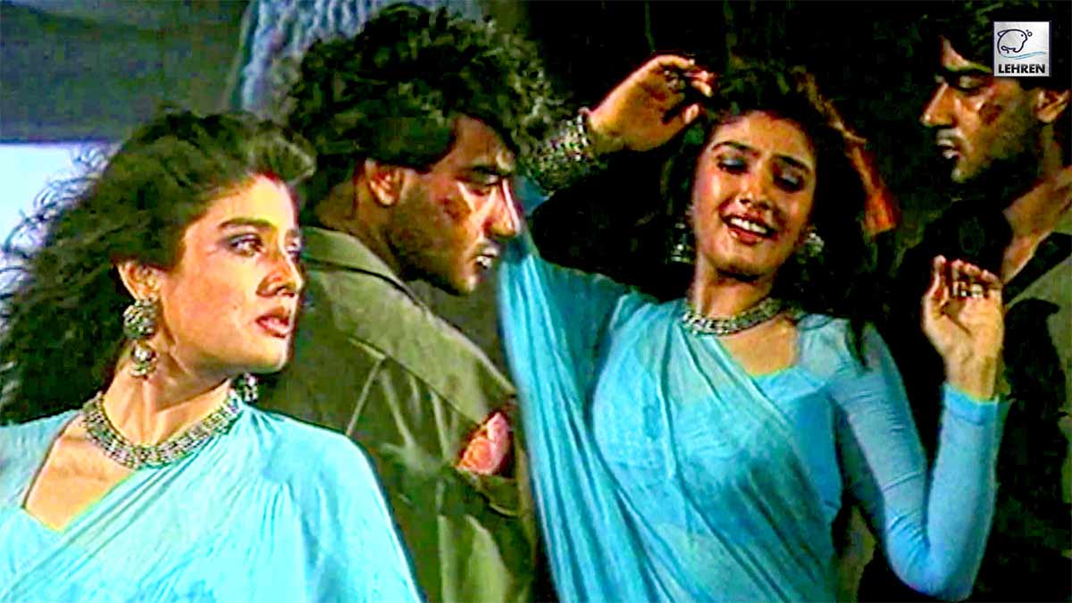 Ajay Devgn & Raveena Tandon Shooting Song For Ek Hi Raasta 1993 Film