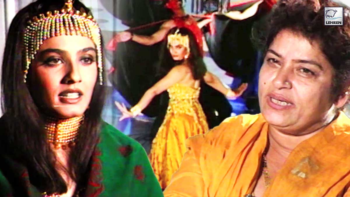 Shooting Of Vijeta Movie Song 1996 Raveena Tandon Saroj Khan