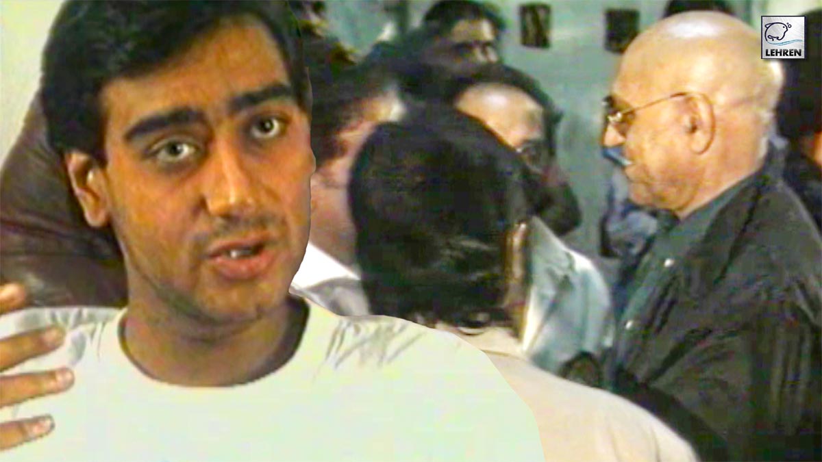 Premiere Of Jigar 1992 Film Ajay Devgn Prem Chopra