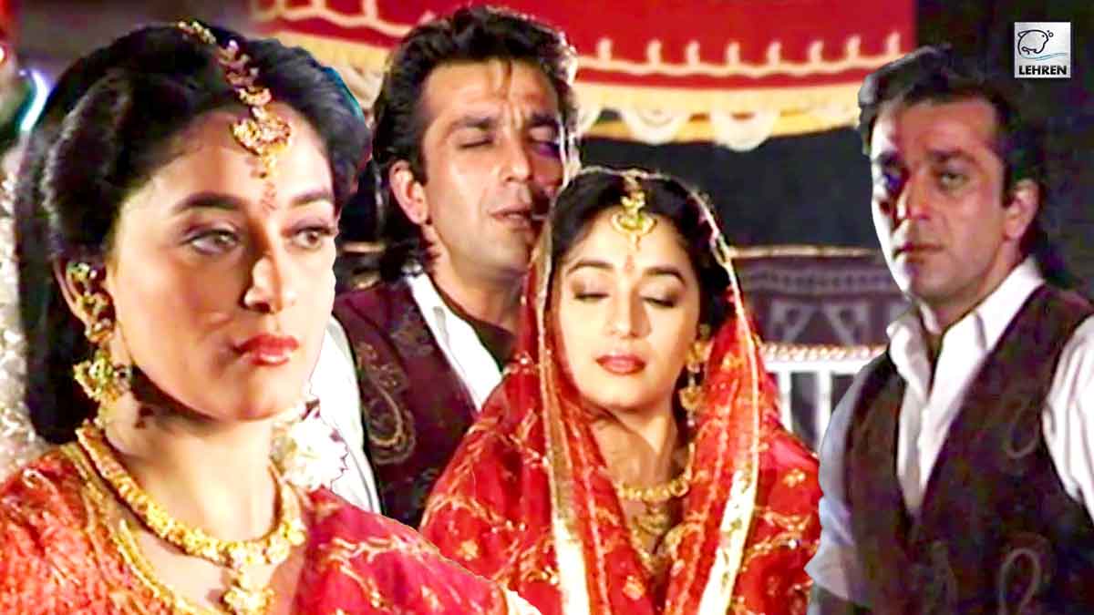 sanjay dutt & madhuri dixit shooting wedding scene mahaanta 1997 film