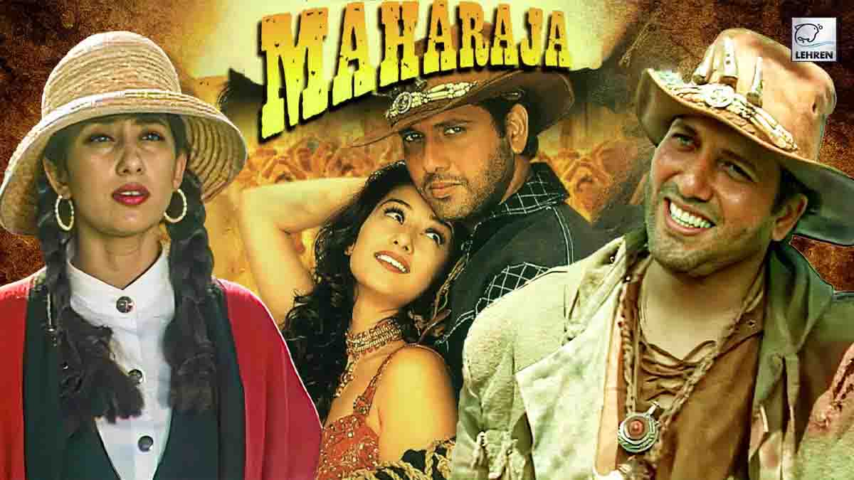 Govinda & Manisha Koirala Shooting The Title Song Of Anil Sharma's Maharaja (1998)
