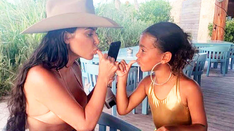 Kim Kardashian mom shamed for letting North Wear hoop earrings