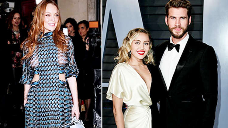 Lindsay Lohan flirts with Liam Hemsworth but what does Miley think?