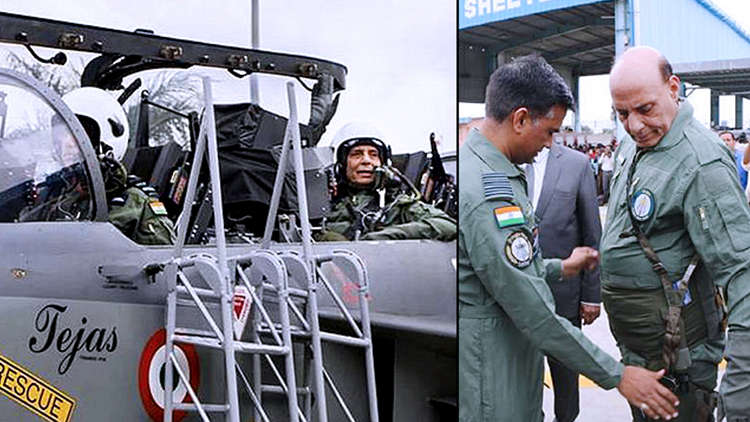 Rajnath Singh becomes the first defence minister to fly in Tejas Fighter Jet