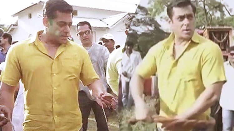 Salman Khan beats himself with whip during Dabangg 3 shoot