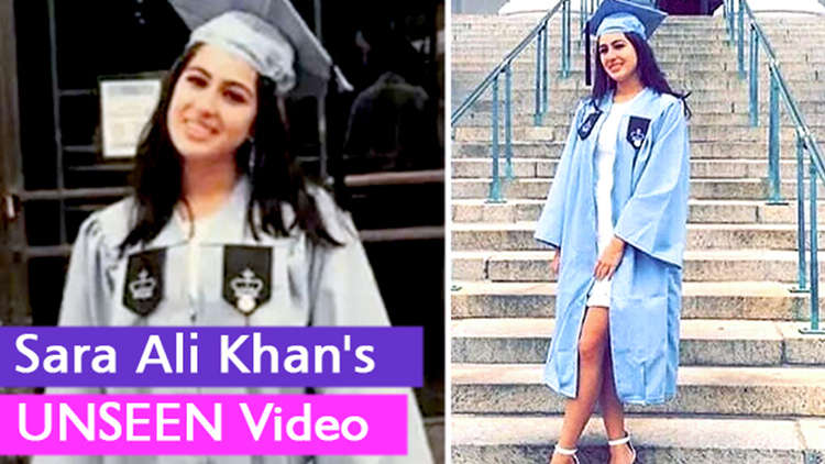 Sara Ali Khan's unseen video from her graduation day