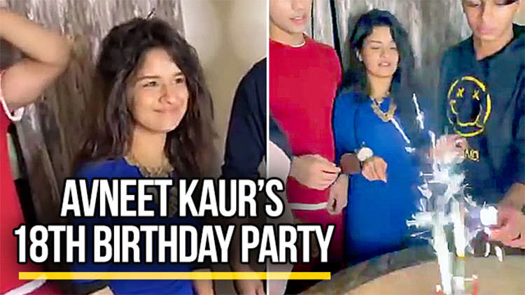 Avneet Kaur’s 18th Birthday Celebration with close friends and family