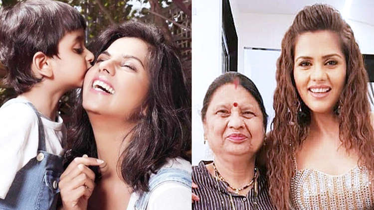 Dalljiet Kaur’s mother and son Jaydon Sends their best wishes