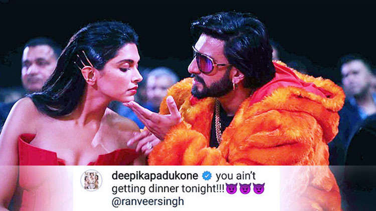 Deepika Padukone and Ranveer Singh's cute fight on Instagram