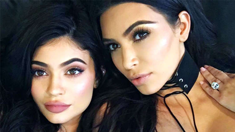 Kylie Jenner does Kim Kardashians makeup for her 39th birthday party