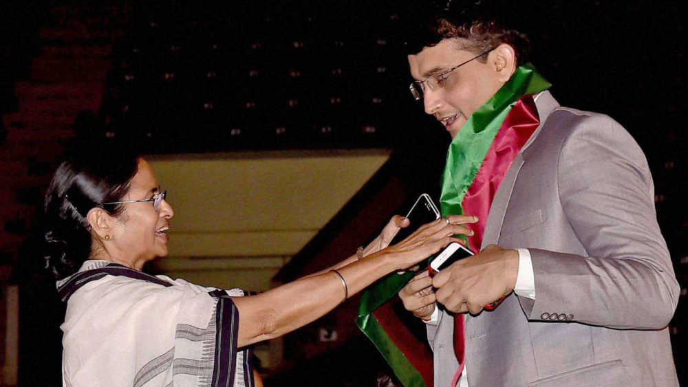 Mamata Banerjee congratulates Sourav Ganguly