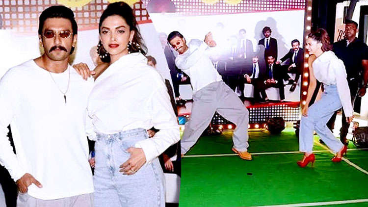 Ranveer and Deepika have fun after the wrap of film 83