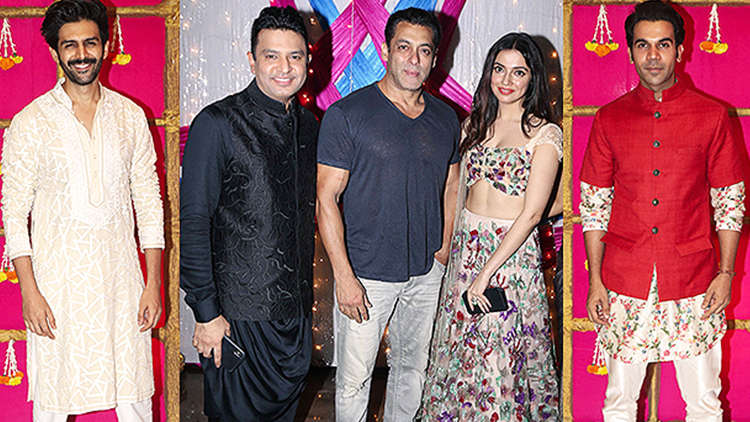 Salman Khan, Rajkumar Rao and Kartik Aryan attend Krishan Kumar's Diwali bash