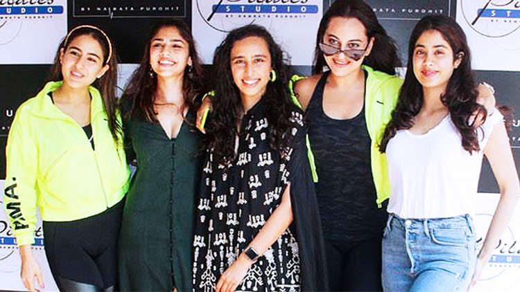 Sara, Janhvi and Sonakshi come together for pilates party