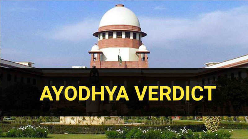 Ayodhya verdict: Disputed Ayodhya site goes to temple, Muslims to get alternative land
