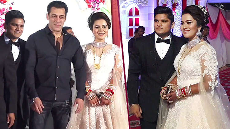 Salman Khan Attends Wedding Of His Make-Up Man's Son