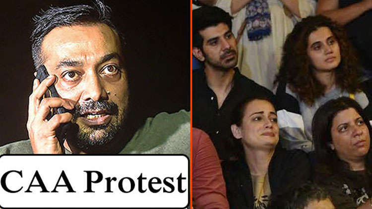 Anurag Kashyap, Taapsee Pannu And Others Protest Against CAA In Mumbai